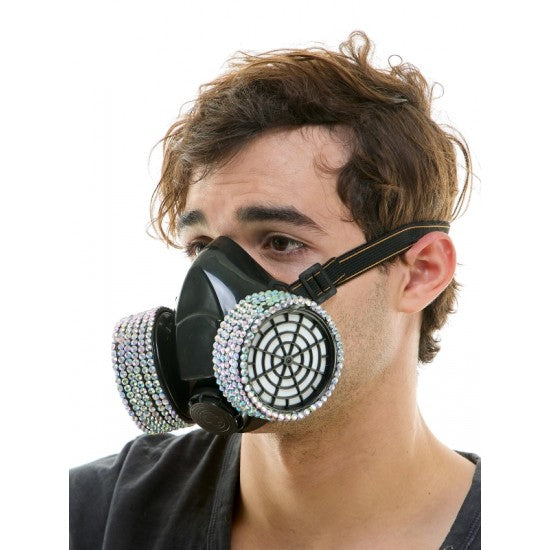 RHINESTONE GAS MASK