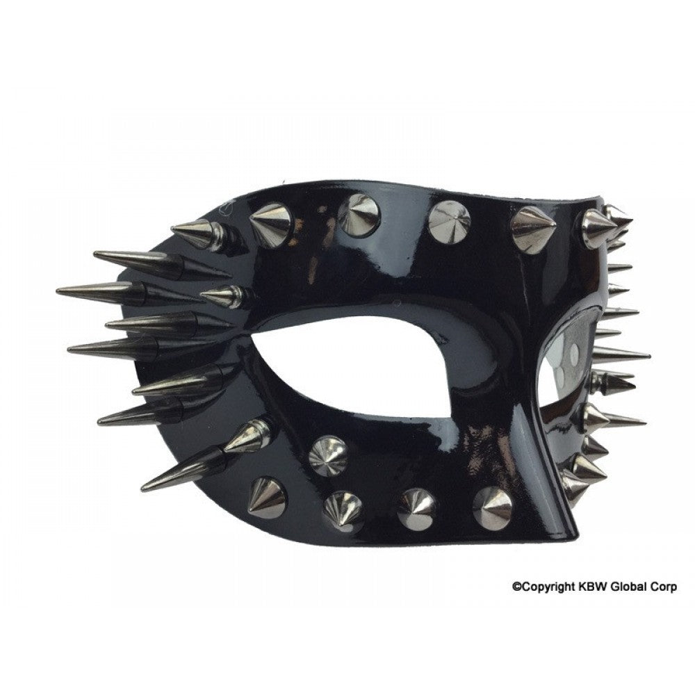 SPIKES HALF FACE MASK - CHOOSE RED OR BLACK