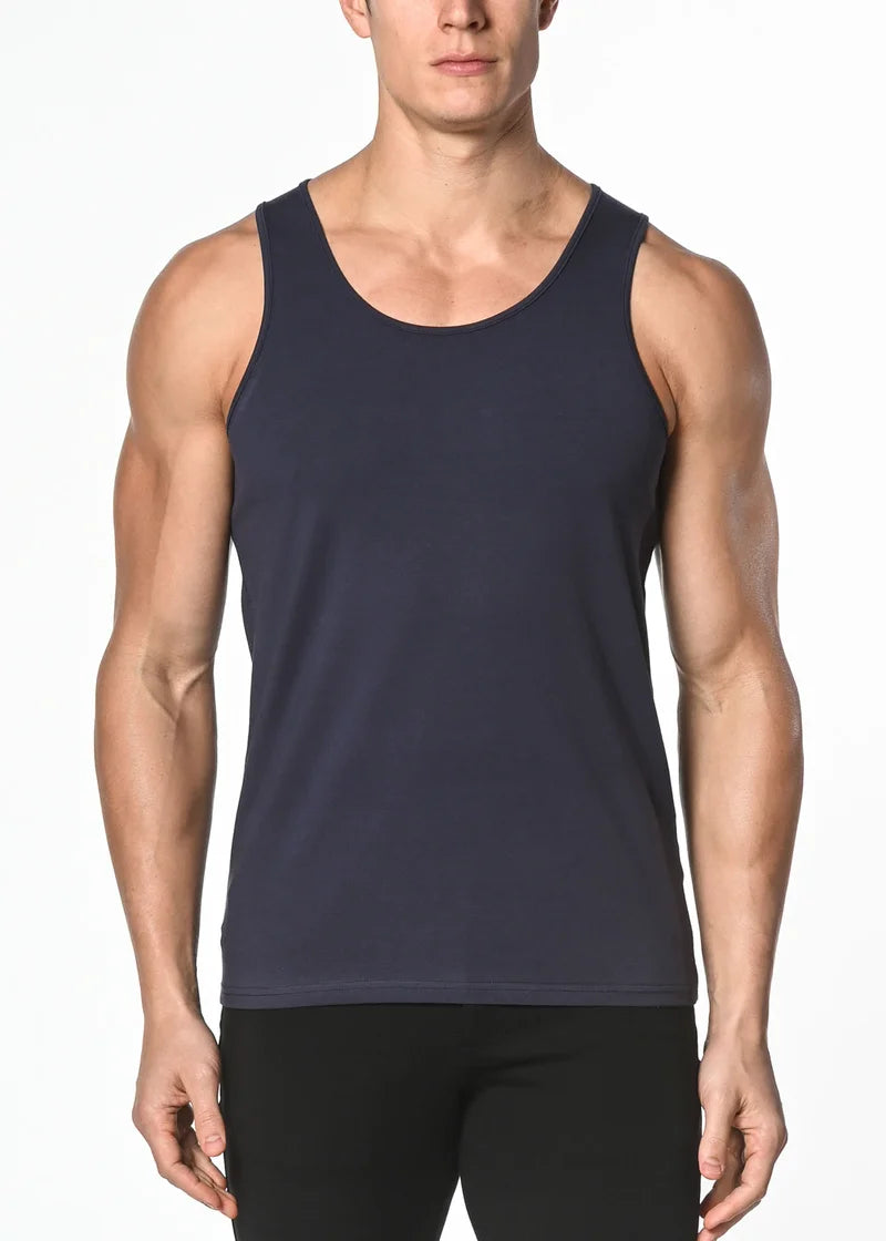 SOLID STRETCH JERSEY TANK