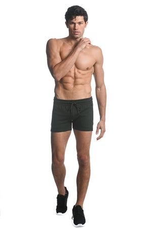 ALPHA GYM SHORTS W/ HEAT WELD ZIPPERS