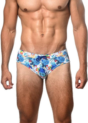 TROPICS PRINTED SWIM BRIEF