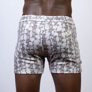 SHORTS DE LINO CON TEXTURA DE RAYAS VINTAGE