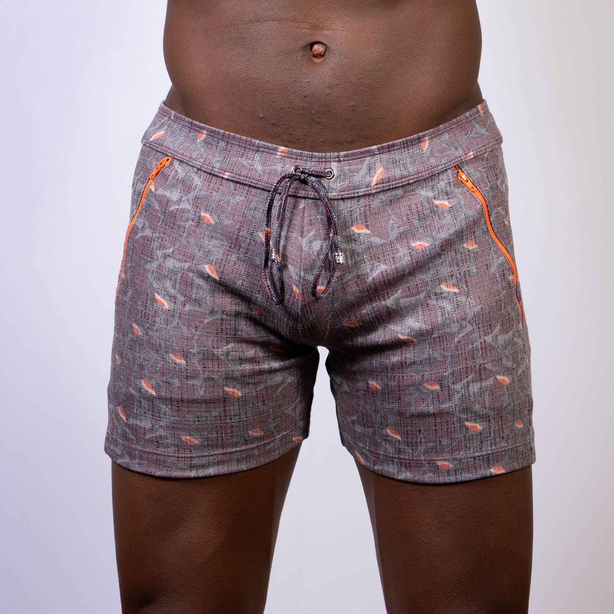 VINTAGE STRIPES LINEN TEXTURE SHORTS
