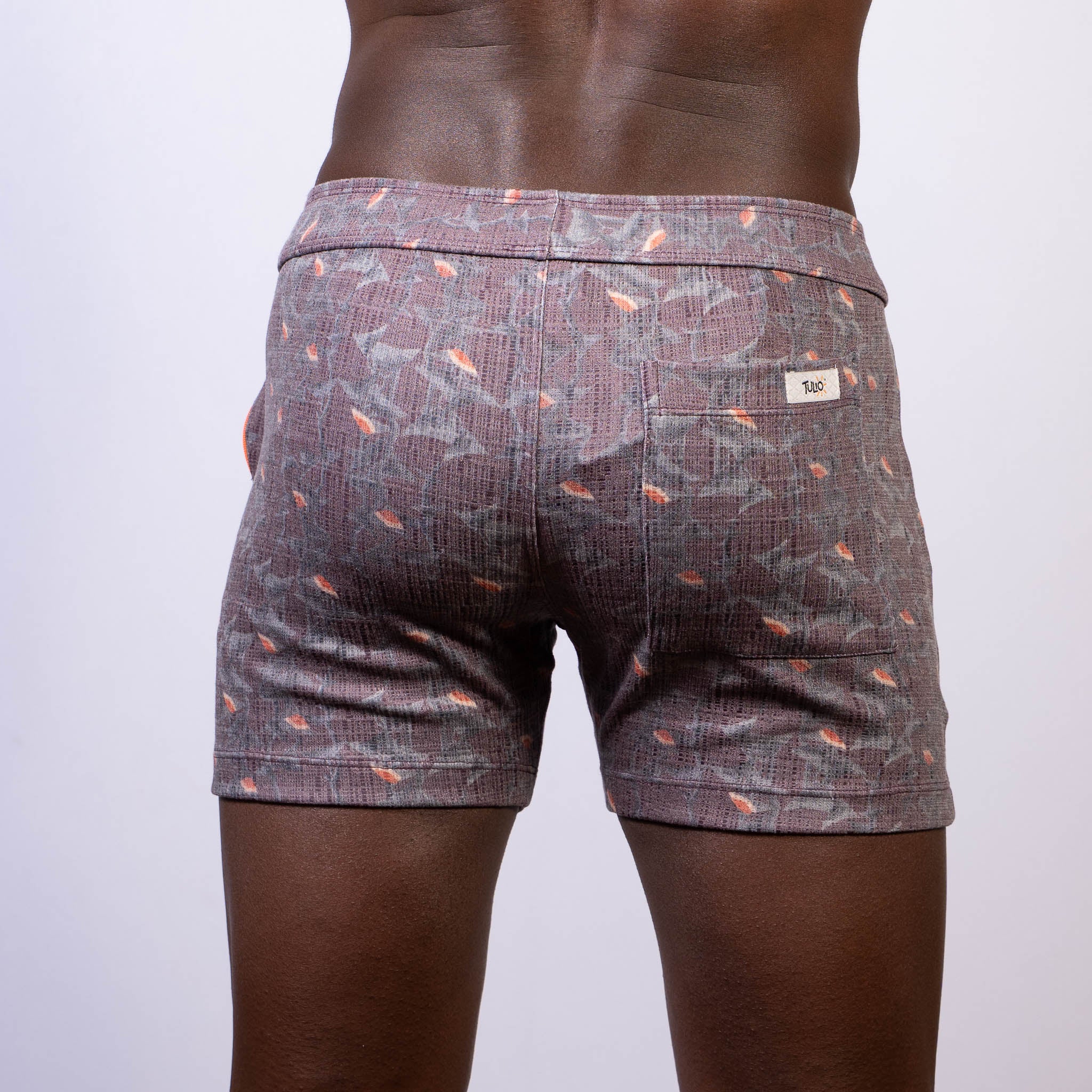 VINTAGE STRIPES LINEN TEXTURE SHORTS