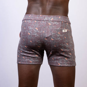 VINTAGE STRIPES LINEN TEXTURE SHORTS