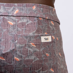 VINTAGE STRIPES LINEN TEXTURE SHORTS