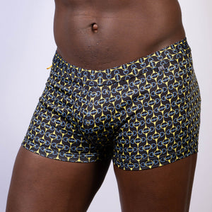 DESGNER BUCKLE PRINT SQ CUT TRUNK