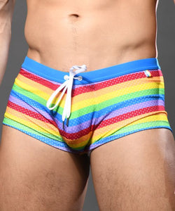 PRIDE MESH SWIM TRUNK