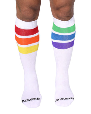 CELLBLOCK 13 PRIDE KNEE HIGH SOCK - 2 COLORS TO CHOOSE