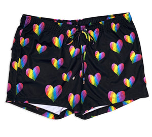 RAINBOW HEART SHORT - 2 COLORS AVAILABLE