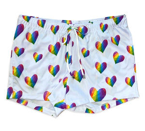 RAINBOW HEART SHORT - 2 COLORS AVAILABLE